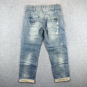 RARE MODEL G Star Raw JAIL KATE BOYFRIEND Jeans Womens 25x25 Ankle Canvas Loose